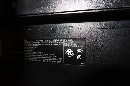 2 stk. computerskærme DELL U2415, HP E243i m.m.