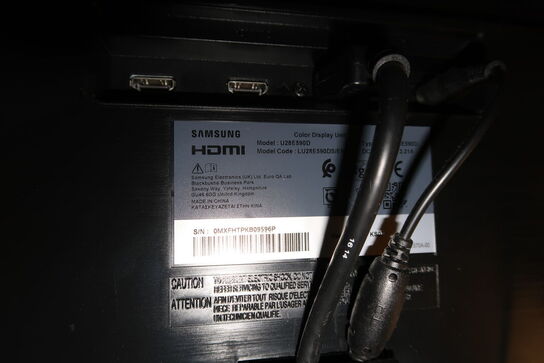 2 stk. computerskærme SAMSUNG U28E590D m.m.