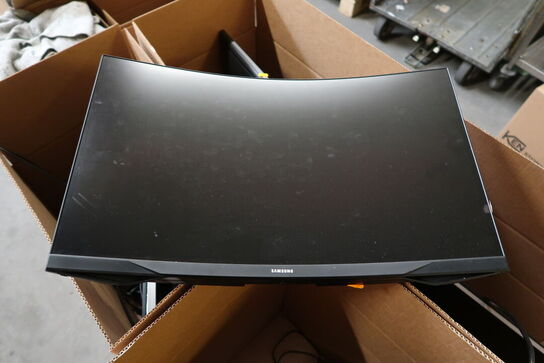 2 stk. computerskærme SAMSUNG C27G55TQWR