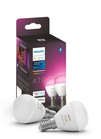4 stk. Philips HueWCA 4.3W Luster E14 2 Pack