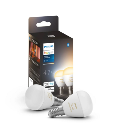 Philips HueWA 4.3W Luster E14 2 Pack 