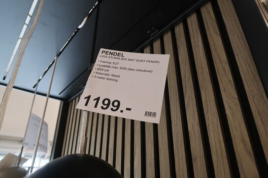 LIGA STORM Ø25 MAT SORT PENDEL