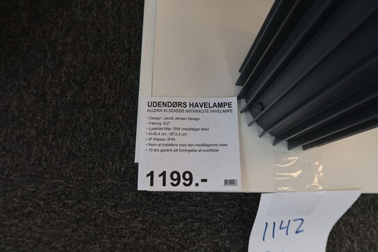 2 stk. Nordlux Aludra 45 & 95 Havelampe Seaside Anthracite 