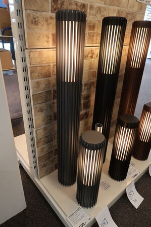 2 stk. Nordlux Aludra 45 & 95 Havelampe Seaside Anthracite 