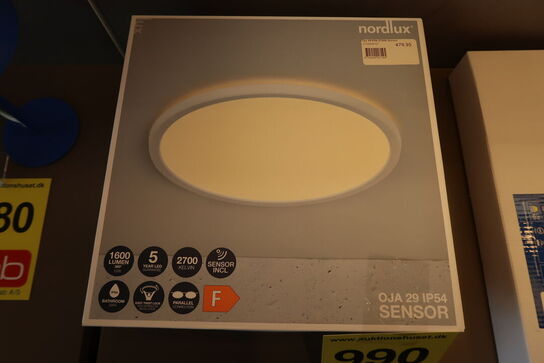 3 stk. Nordlux Oja Bath plafond med sensor, Ø29 cm