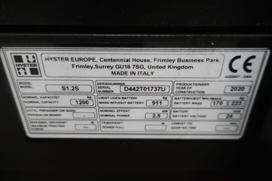 Elstabler HÜSTER S 1,2S