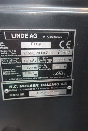 Gaffeltruck LINDE E 16 P