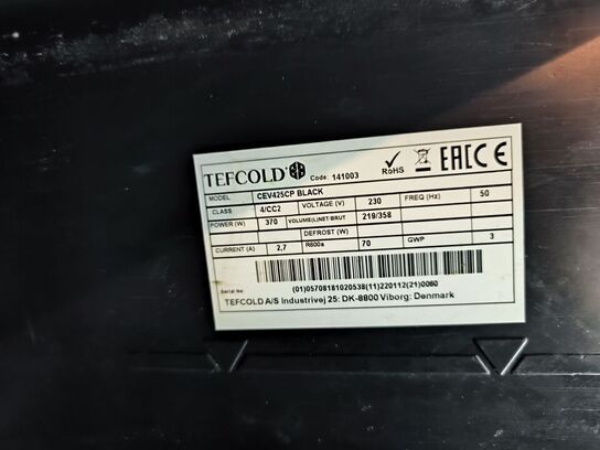 Køleskab TEFCOLD CEV425CP