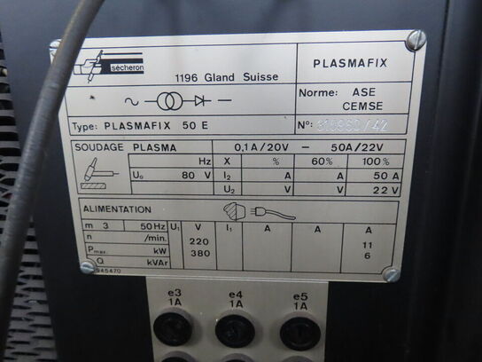 Plasmasvejsemaskine, PLASMAFIX 50E