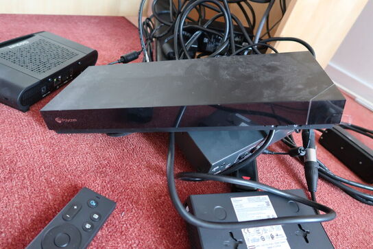 Konferencekamera POLYCOM EagleEye MPTZ-B, switch EXTRON SW2 HD 4K m.m. (se billeder)