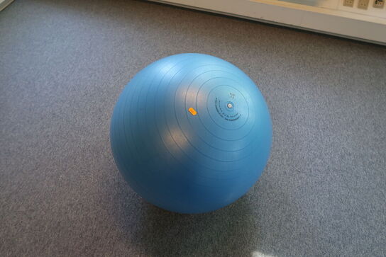 Reol, whiteboard, plakat, billeder, træningsbold, stol