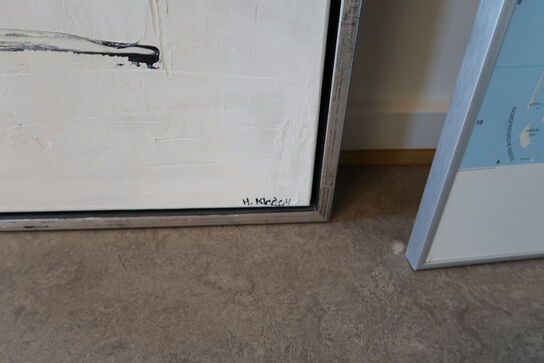 3 stk. plakater/billeder samt whiteboard