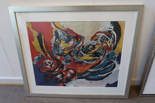 3 stk. plakater/billeder samt whiteboard