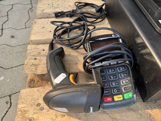 Kassesystem SAM4S inkl. terminal, bonprinter, stregkodescanner m.v.