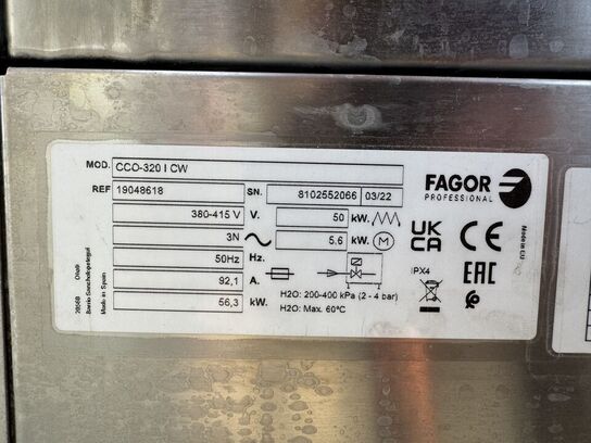 Tunnelopvaskemaskine FAGOR CCO-310 I CW (ubrugt)