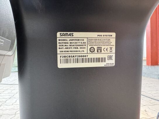 Kassesystem SAM4S inkl. bonprinter & stregkodescanner