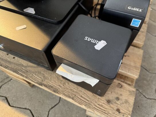 Kassesystem SAM4S inkl. terminal, bonprinter, stregkodescanner m.v.
