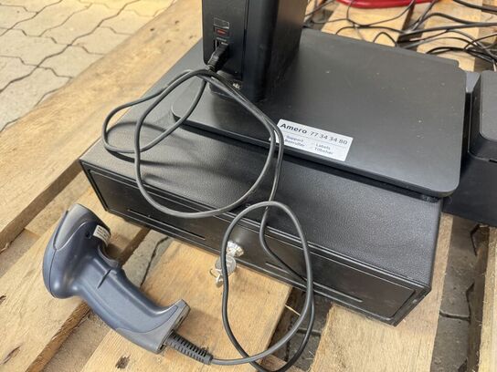 Kassesystem SAM4S inkl. bonprinter & stregkodescanner