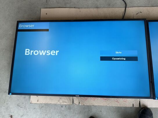 2 stk PHILIPS 49” fladskærme