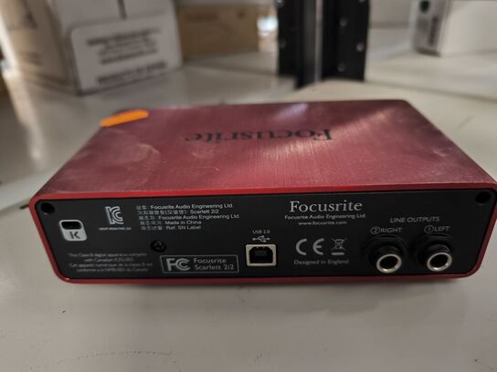 Ekstern lydkort FOCUSRITE Scarlett 2i2