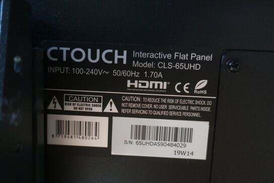 65" SMART Board, SCTOUCH CLS-65UHD