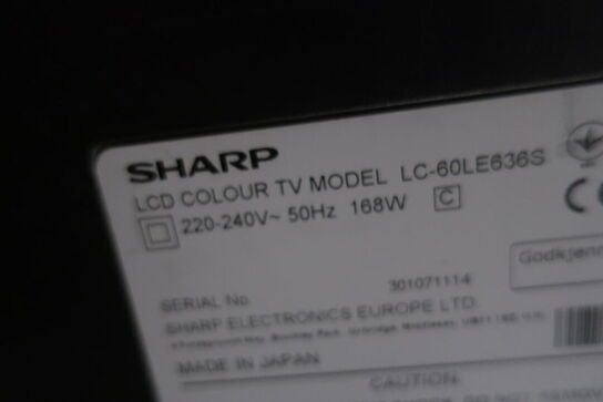 60" LCD-TV, SHARP LC-60LE636S