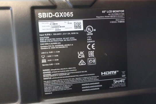 65" SMART Board, SBID-GX065