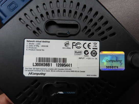 7 stk. monitor med tynd klient, NComputing L300