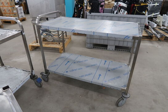 4 stk. Rulleborde i rustfri stål