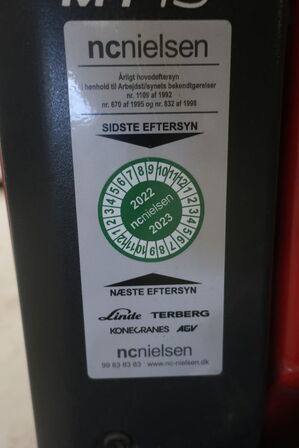El. palleløfter LINDE MT15