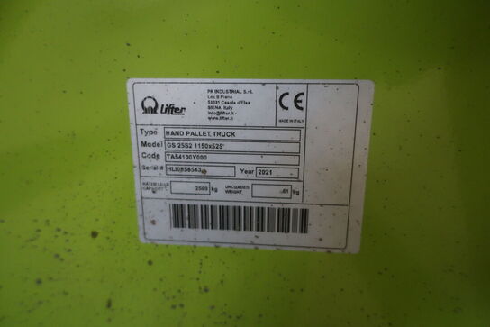 Palleløfter LIFTER GS 25S2