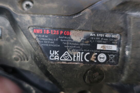 Bajonetsav, vinkelsliber, skruemaskine WURTH