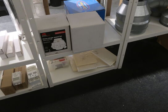 Vintilator, pære, rør m.m.