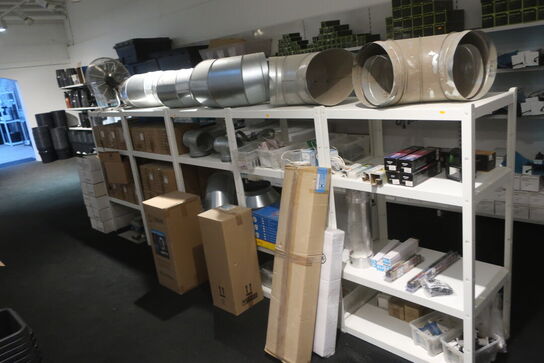 Vintilator, pære, rør m.m.