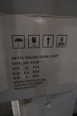 25 stk. pære MH 400w