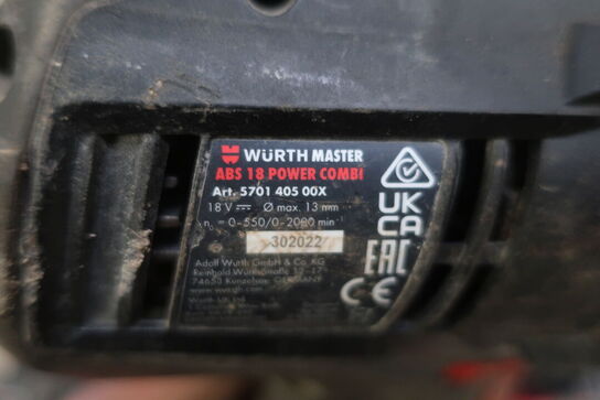 Bajonetsav, vinkelsliber, skruemaskine WURTH