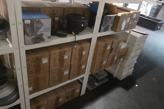 Vintilator, pære, rør m.m.