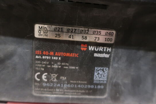 Støvsuger WURTH ISS 40-M AUTOMATIC