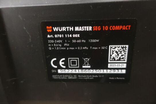 Sprayekstionsmaskine WURTH MASTER SEG 10 COMPACT