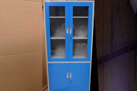 Stålskab, 180x85x39 cm, nr. 020