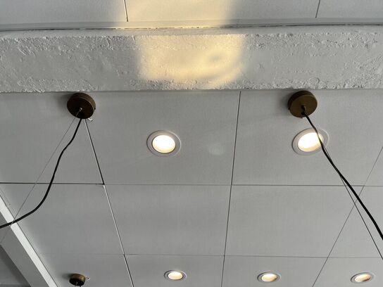 4.Stk. Pendel Lamper i messing look