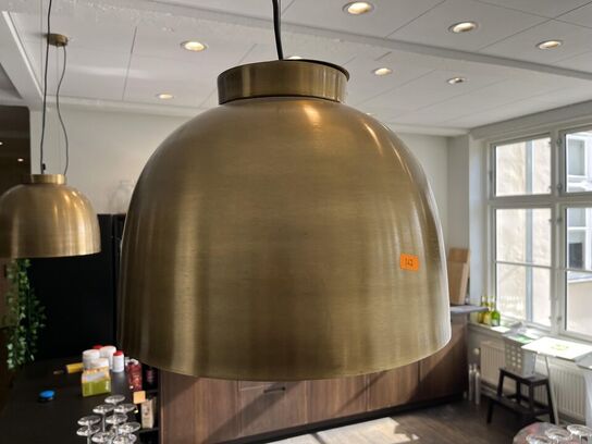 4.Stk. Pendel Lamper i messing look