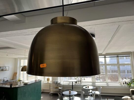 2.Stk. Pendel Lamper i messing look