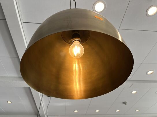 4.Stk. Pendel Lamper i messing look