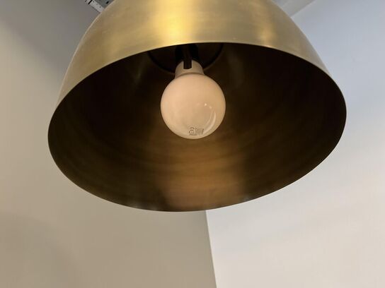 2.Stk. Pendel Lamper i messing look