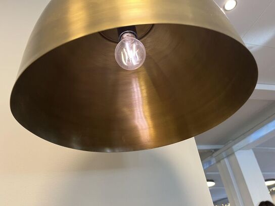 2.Stk. Pendel Lamper i messing look