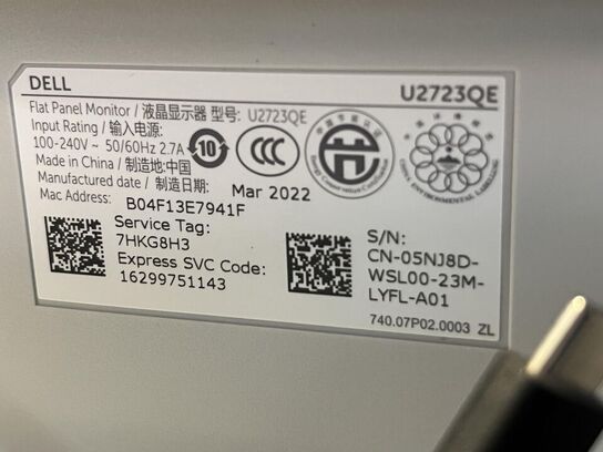 1. Stk. Skærm og diverse kontor udstyr