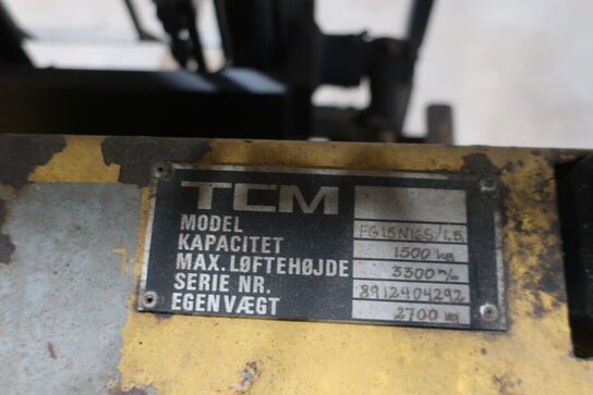 Gas-Gaffeltruck TOYOTA TCM FG15N165/1.5