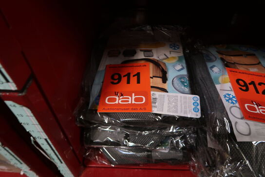 4 stk. Køletaske assorterede -  grå 12 liter