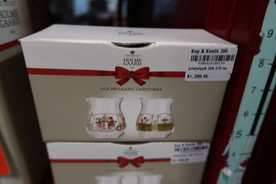 3 pk. Holmegaard julelys fyrfadslys 2 stk.